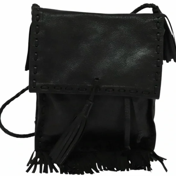 Rare PRADA Black Leather Crossbody Bag - 100% authentic